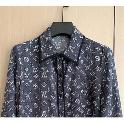 lv monogram silk shirt|Products by Louis Vuitton: Monogram Long.